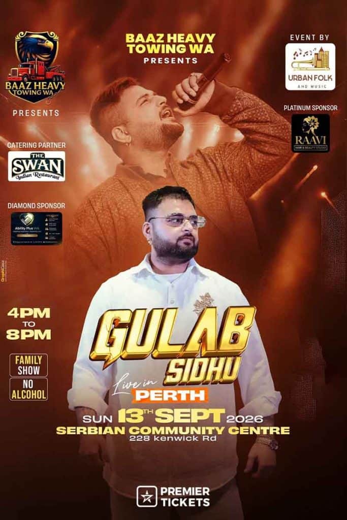 Gulab Sidhu in Perth 2026