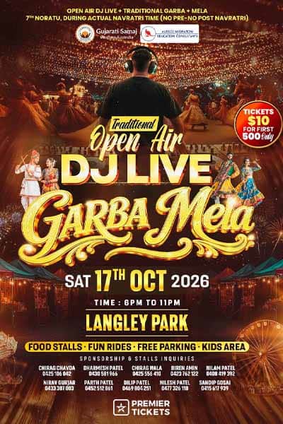 Open Air Live Garba and Mela 2026 in Perth