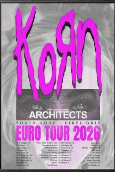 KoRn with Architects 18th Oct 2026