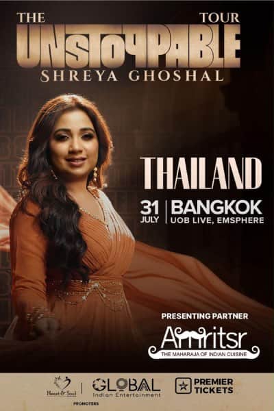 The Unstoppable Tour - Shreya Ghoshal Live in Bangkok 2026