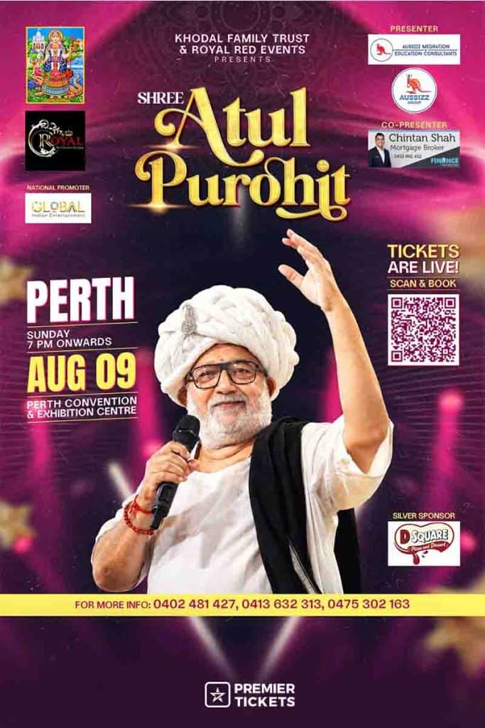 Shri Atul Purohit Garba in Perth 2026