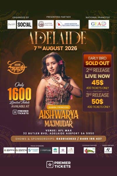 Rangtali 2026 With Aishwarya Majmudar in Adelaide