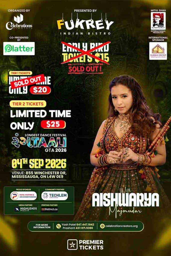 Rangtali 2026 With Aishwarya Majmudar in Mississauga