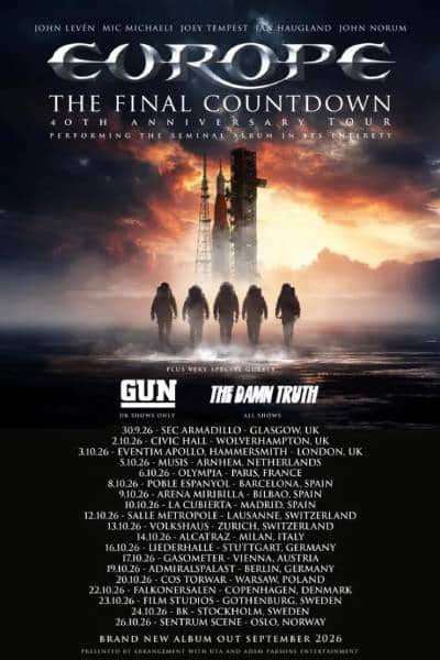 Europe - The Band - Oslo 2026