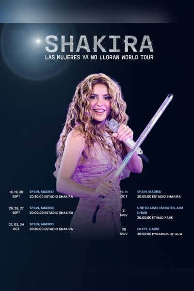 Shakira - Madrid 9 Oct 2026