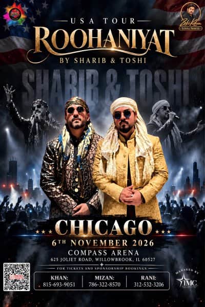 Roohaniyat Live in concert by Shaarib and Toshi - 2026
