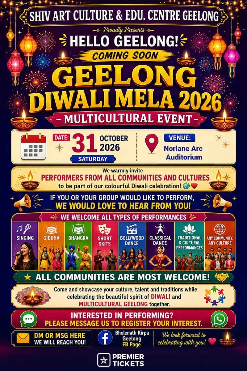 Geelong Diwali Mela 2026 (Free Entry)
