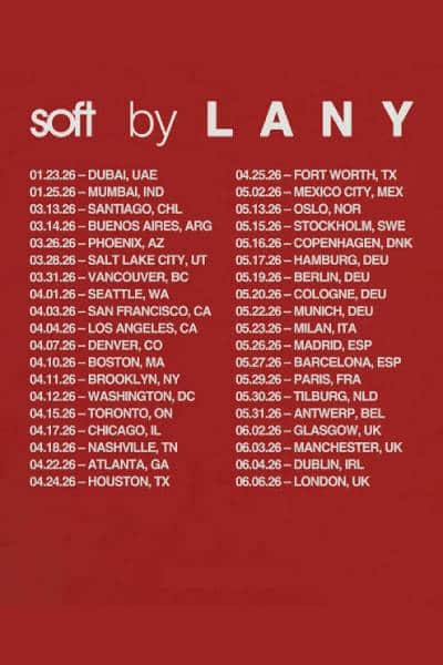 LANY: soft world tour Indonesia 2026 | 30 Oct