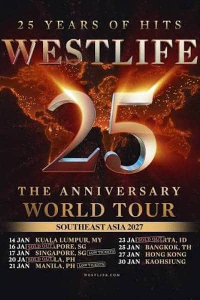 WESTLIFE - THE ANNIVERSARY WORLD TOUR 2026