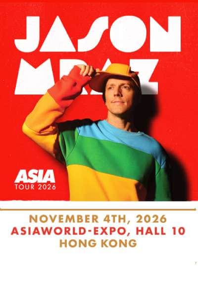 Jason Mraz - Asia Tour 2026 in HONG KONG