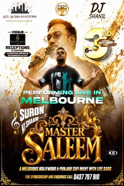 Suron Ki Shaam with Master Saleem - Live in Melbourne 2026