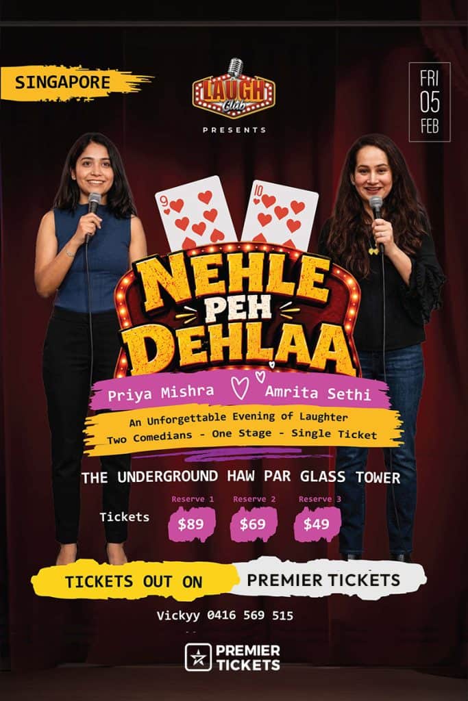 Nehle Pe Dehla – A Stand-up Comedy Show in Singapore