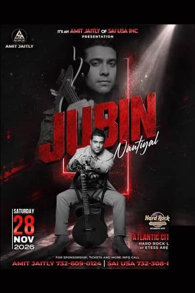 Jubin Nautiyal Live Concert 2026 in New Jersey