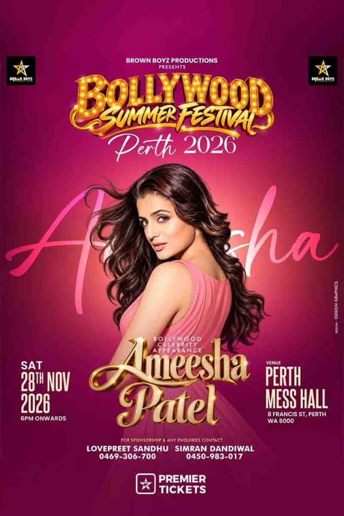 Bollywood Summer Festival Perth 2026 With Ameesha Patel