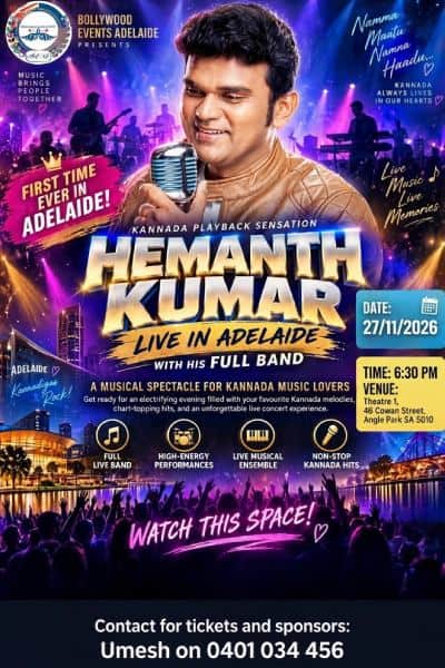 Hemanth Kumar Live in Adelaide 2026