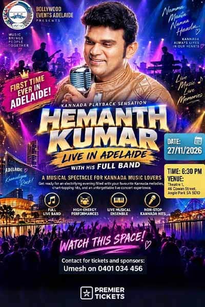 Hemanth Kumar Live in Adelaide 2026