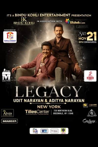 LEGACY – Udit Narayan & Aditya Narayan Live In New York
