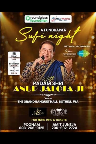 Sufi Night with Padma Shri Anup Jalota Ji - A Fundraiser Event