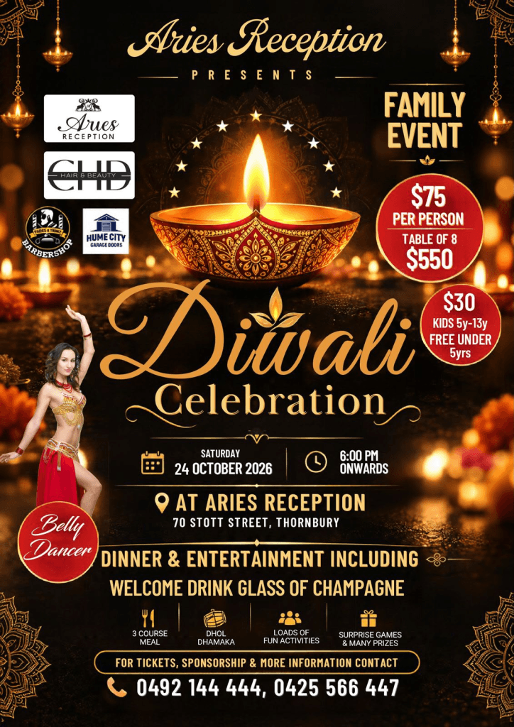Diwali Celebration Melbourne - 2026