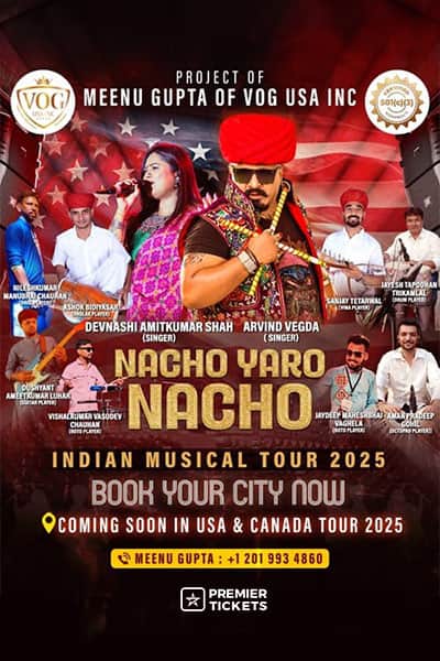 NACHO YARO NACHO Ft. Devnashi Amitkumar Shah & Arvind Vegda USA Tour 2025