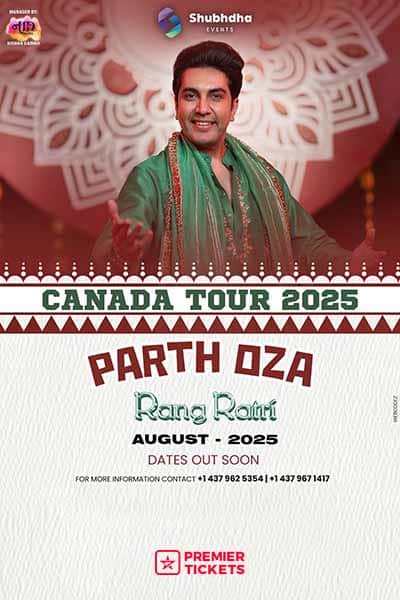 RANGRATRI by Parth Oza - Canada Tour 2025