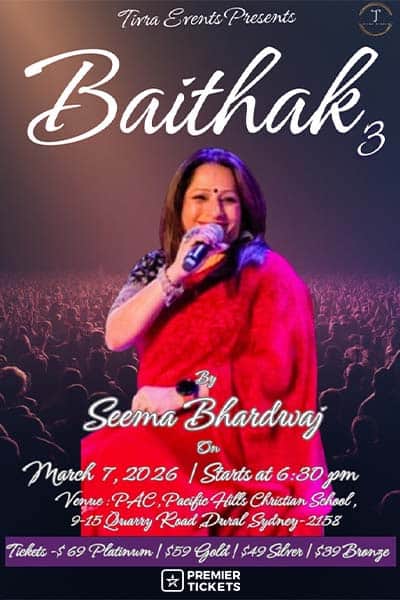 Baithak 3 Live in Sydney 2026