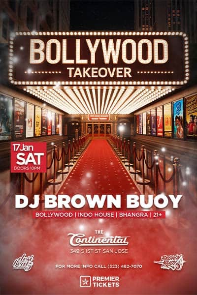 Bollywood Takeover - DJ Brown Buoy at Continental SJ