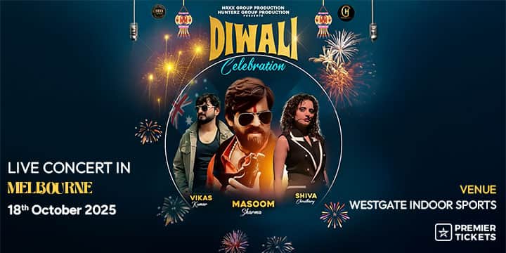Diwali Celebration Live Concert 2025 - Melbourne