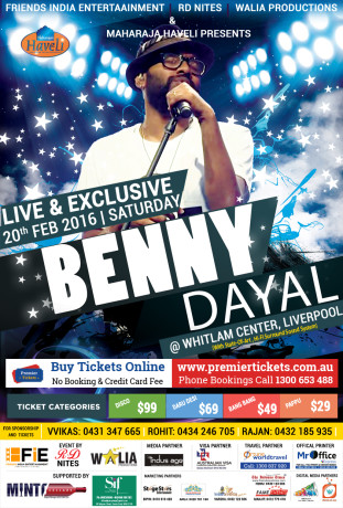 Benny Dayal Live in Sydney