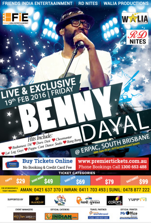 Benny Dayal Live in Brisbane