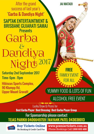 Garba & Dandiya Night 2017 in Brisbane