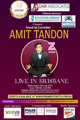 Amit Tandon Stand Up Comedian Live in Brisbane