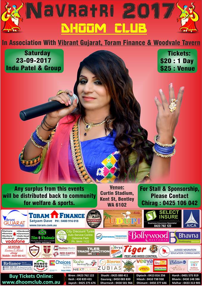 Navratri with Indu Patel in Perth