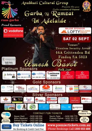 Garba Ni Ramzat In Adelaide With Umesh Barot