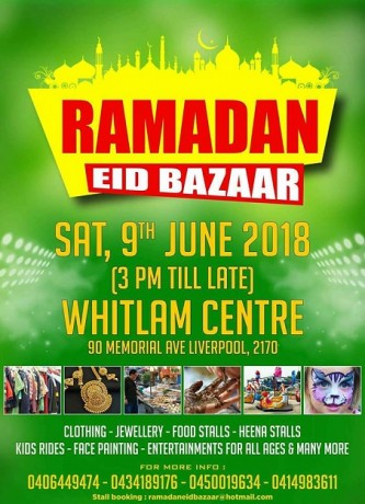 Ramadan Eid Bazaar - FREE Registration