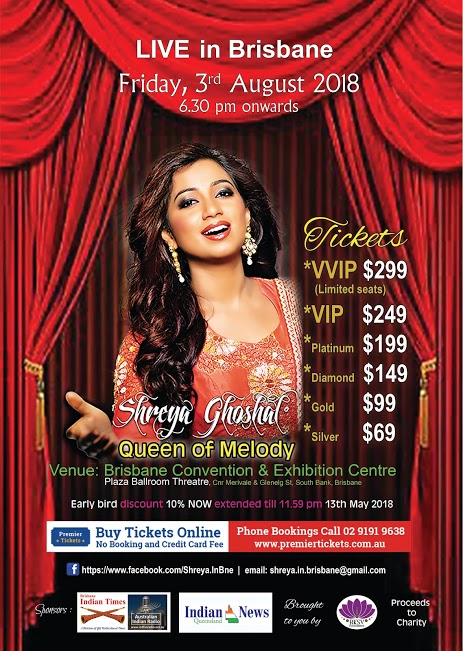 Melody Queen Shreya Ghoshal Live in Brisbane