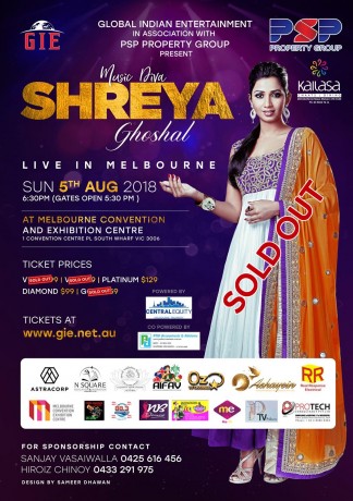 Melody Queen Shreya Ghoshal Live in Melbourne
