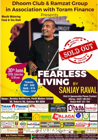 Fear Less Life by SANJAY RAVAL - Perth