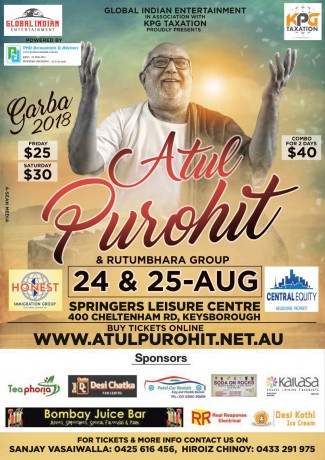 Atul Purohit & Rutumbhara Group Garba 2018 in Melbourne