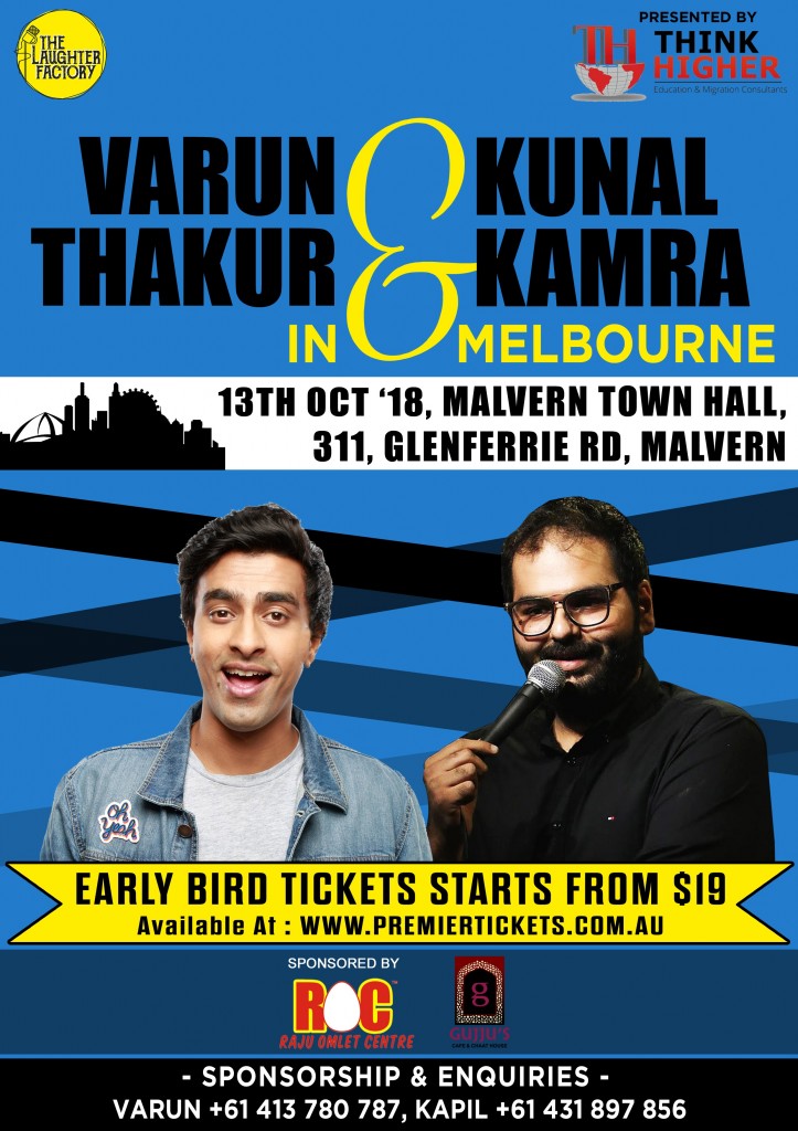 Stand Up Comedy by Varun Thakur & Kunal Kamra Live in Melbourne