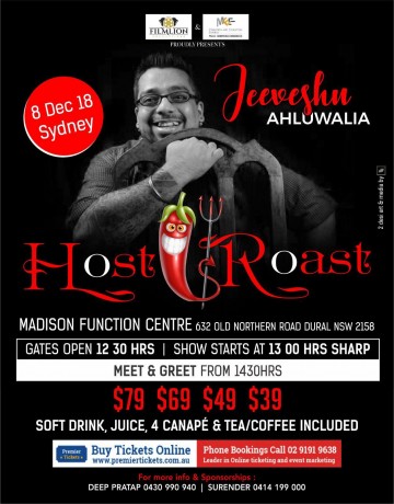 Host to Roast with Jeeveshu Ahluwalia - Sydney