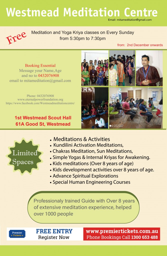Transcendental Meditations – REGISTER NOW