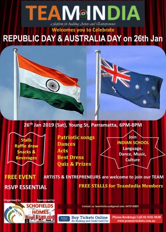 Republic Day and Australia Day - Free Entry