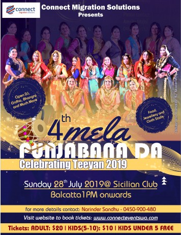4th Mela Punjabana Da - Celebrating Teeyan 2019