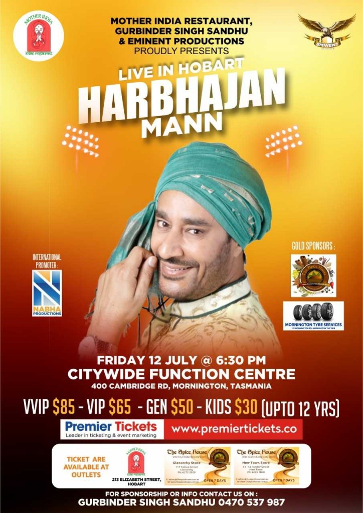Harbhajan Mann – Live in Hobart
