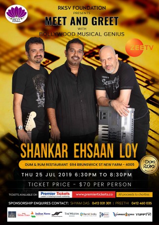 Dinner with Music Legends- Shankar Ehsaan & Loy in Brisbane