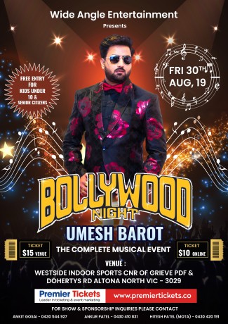 Bollywood Night with Umesh Barot in Melbourne