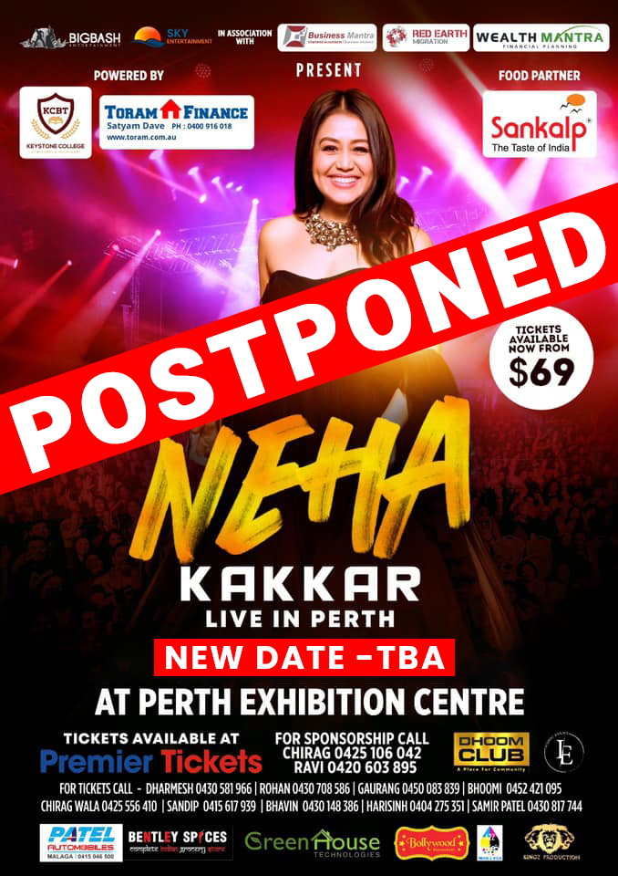 Selfie Queen Neha Kakkar Live in Concert Perth 2019
