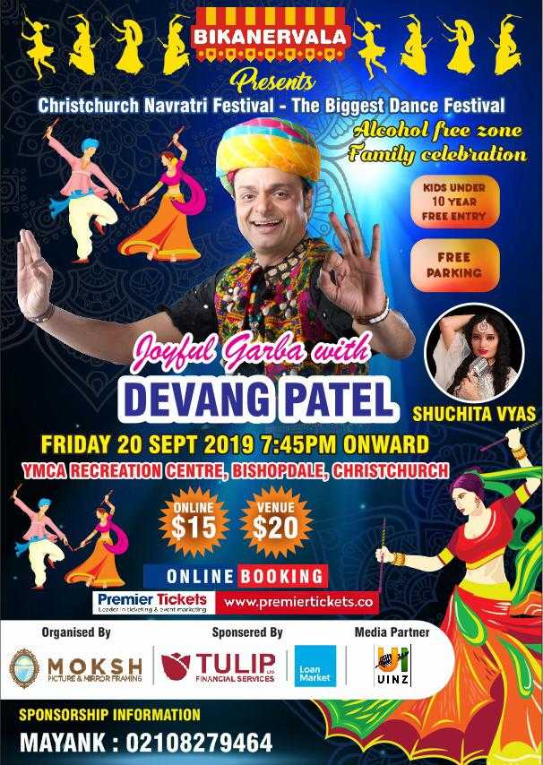 Navratri Dandiya with Devang Patel in Christchurch