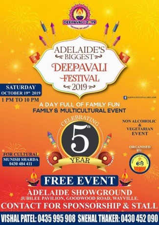 Adelaide's Biggest Deepavali Festival 2019 - FREE ENTRY
